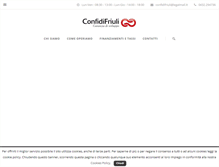 Tablet Screenshot of confidifriuli.it